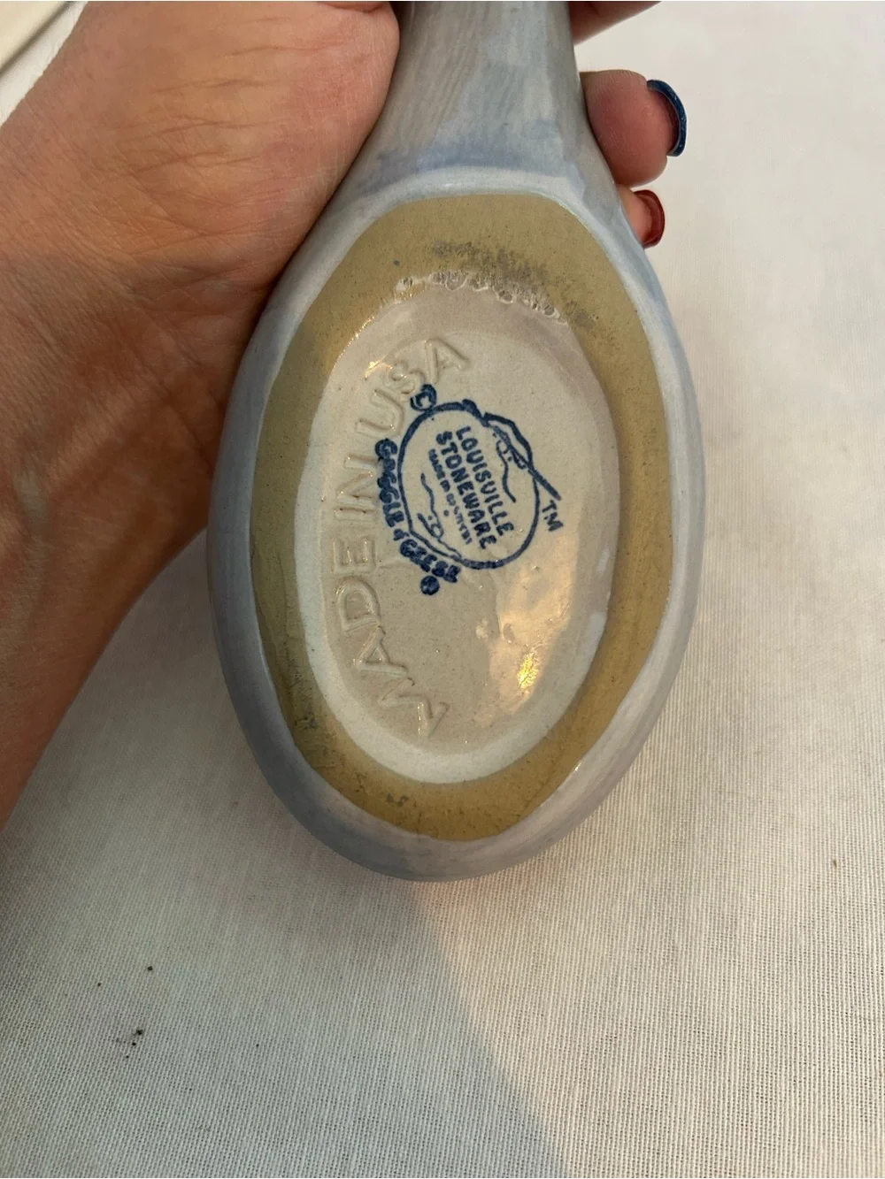 Louisville Stoneware #525 blue decorative